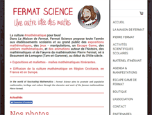 Tablet Screenshot of fermat-science.com